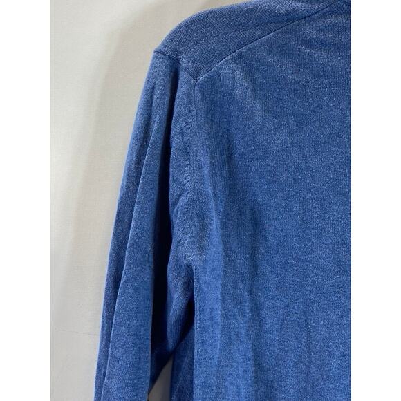 BANANA REPUBLIC Men's Blue Regular-Fit V-Neck Long Sleeve Pullover Sweater SZ S - Picture 4 of 11